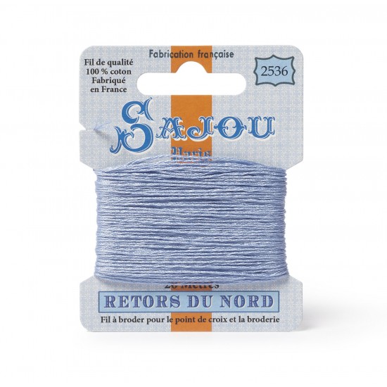Sajou Retors Du Nord Cotton Embroidery Thread-2536 Blue