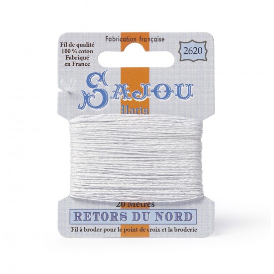 Sajou Retors Du Nord Cotton Embroidery Thread-2620 Grey