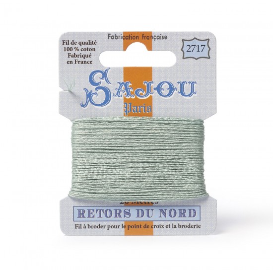 Sajou Retors Du Nord Cotton Embroidery Thread-2717 Green