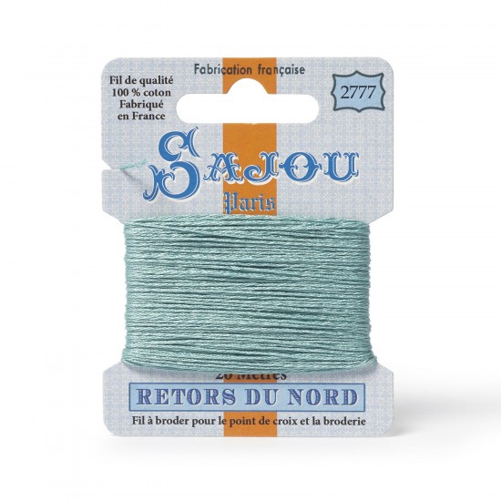 Sajou Retors Du Nord Cotton Embroidery Thread-2777 Aqua