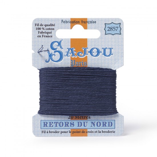 Sajou Retors Du Nord Cotton Embroidery Thread-2857 Blue