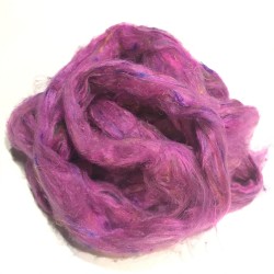 Sari Silk- Cerise Pink- approx 10 Grams