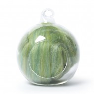 Merino and silk wool blends -Greens 25 Grams