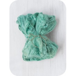 Mulberry Silk Hankies- Paradise Aqua- approx 10 Grams