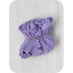 Mulberry Silk Hankies- Lavender- approx 10 Grams