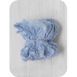 Mulberry Silk Hankies- Sunrise Blue- approx 10 Grams