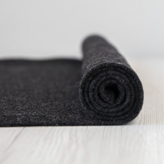 2mm Thermoformable Wool Felt-Anthracite